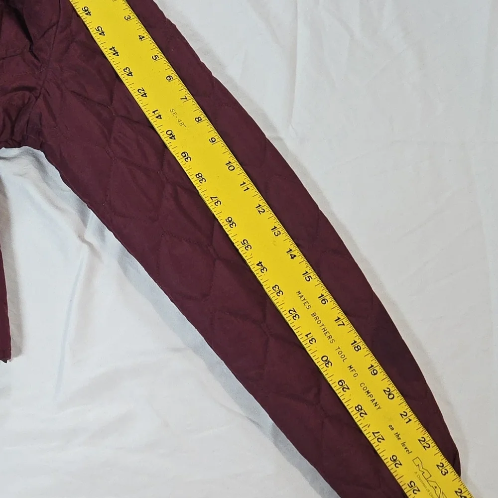Eddie Bauer Maroon Quilted Puffer Jacket